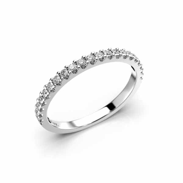 Festive Juliette timanttisormus 0,21 ct valkokulta - Rivitimanttisormukset - 9-523-021-VK-150 - 1
