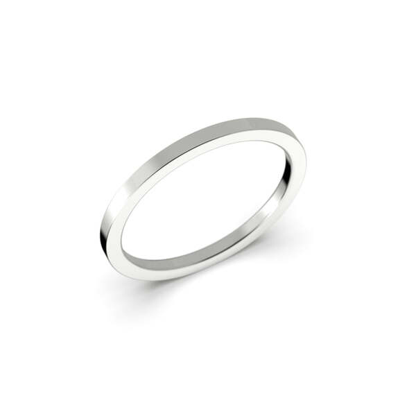 Festive Monza Medium kihlasormus 1,5 mm valkokulta - Valkokultasormukset - 14-FL15-16-VK-150 - 1