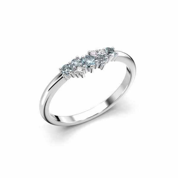 Festive Nadja Blue timanttisormus 0,03 ct valkokulta - Muut timanttisormukset - 14-650-018B-VK-150 - 1