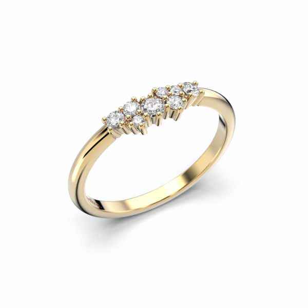 Festive Nadja timanttisormus 0,18 ct keltakulta - Muut timanttisormukset - 14-650-018-KK-150 - 1