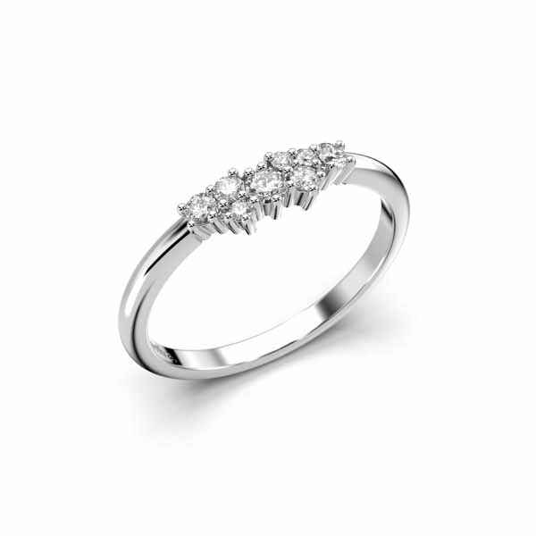 Festive Nadja timanttisormus 0,18 ct valkokulta - Muut timanttisormukset - 14-650-018-VK-150 - 1