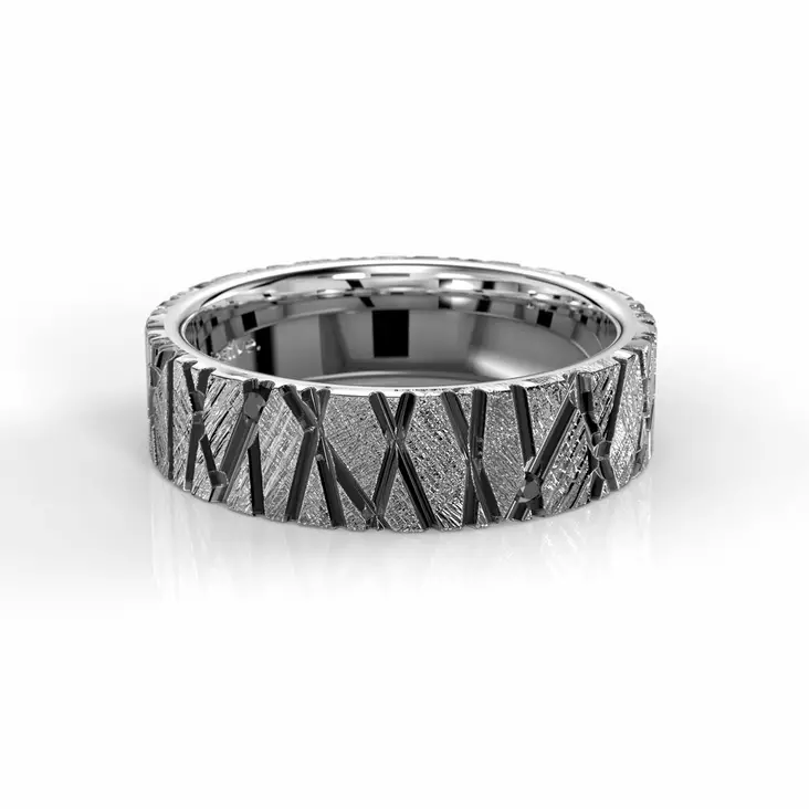 Festive Rautapuu Black timanttisormus 0,06 ct - Muut timanttisormukset - 518-006B-VM - 1