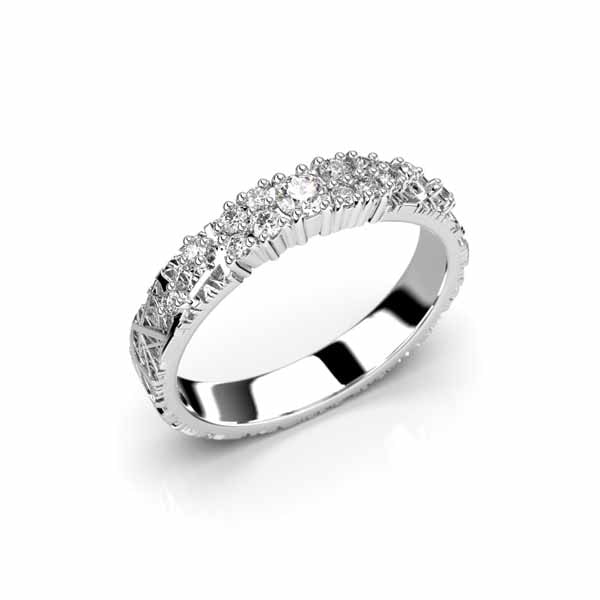 Festive Routa Rakka Kaita laboratoriotimanttisormus 0,23 ct valkokulta - Laboratoriotimanttisormukset - 14-665-023L-VK-150 - 1