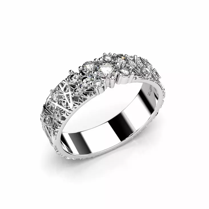 Festive Routa-Rakka timanttisormus 0,33 ct valkokulta - Muut timanttisormukset - 627-033-VK - 1