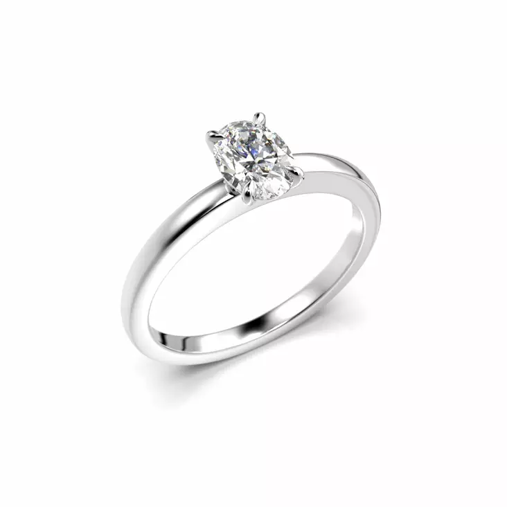 Festive Selena Timanttisormus 0,50 ct valkokulta - Solitaire sormukset - 14-683-050-VK-150 - 1