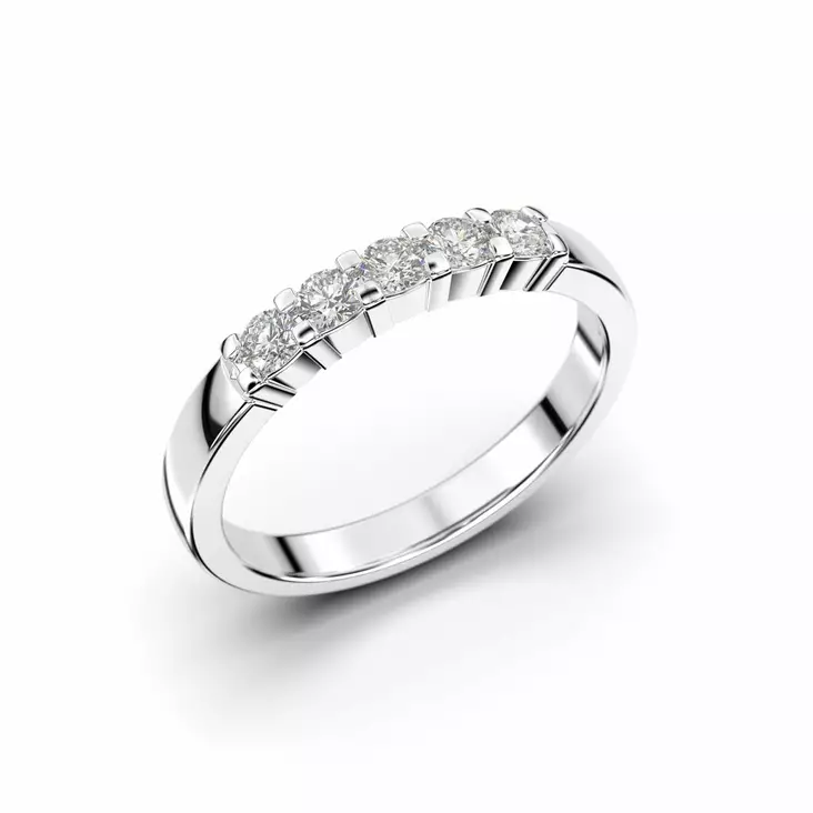 Festive Sophia timanttisormus 0,25 ct valkokulta - Rivitimanttisormukset - 14-351-025-VK-150 - 1