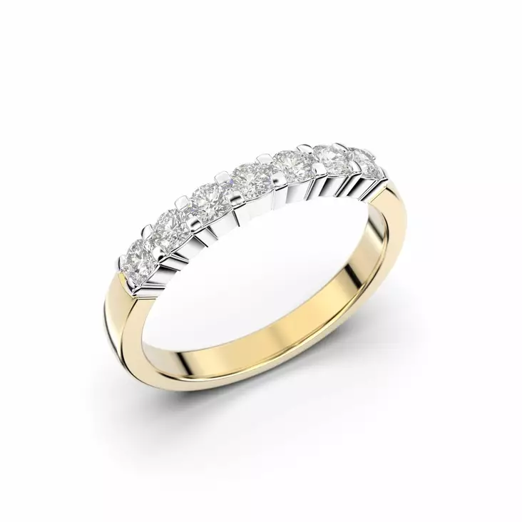 Festive Sophia timanttisormus 0,35 ct keltakulta - Rivitimanttisormukset - 14-351-035-KV-150 - 1