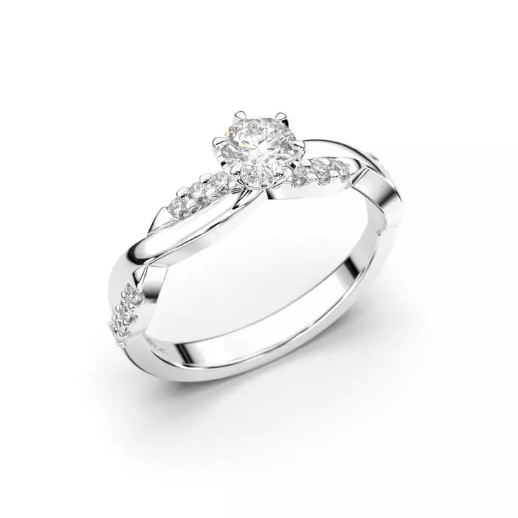 Festive Teresa timanttisomus 0,44 ct - Sivukivisormukset - 14-569-044-VK-150 - 1