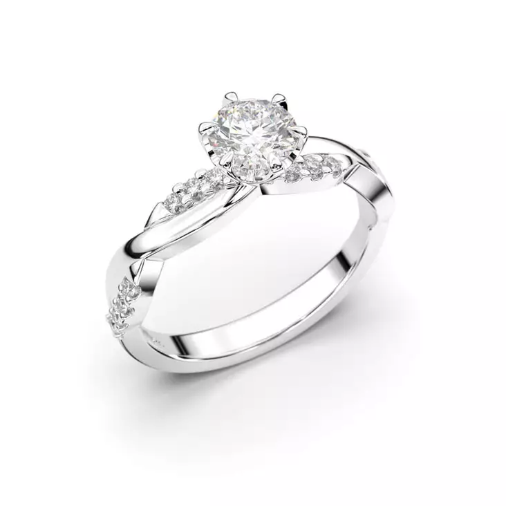 Festive Teresa timanttisomus 0,64 ct - Sivukivisormukset - 14-569-064-VK-150 - 1