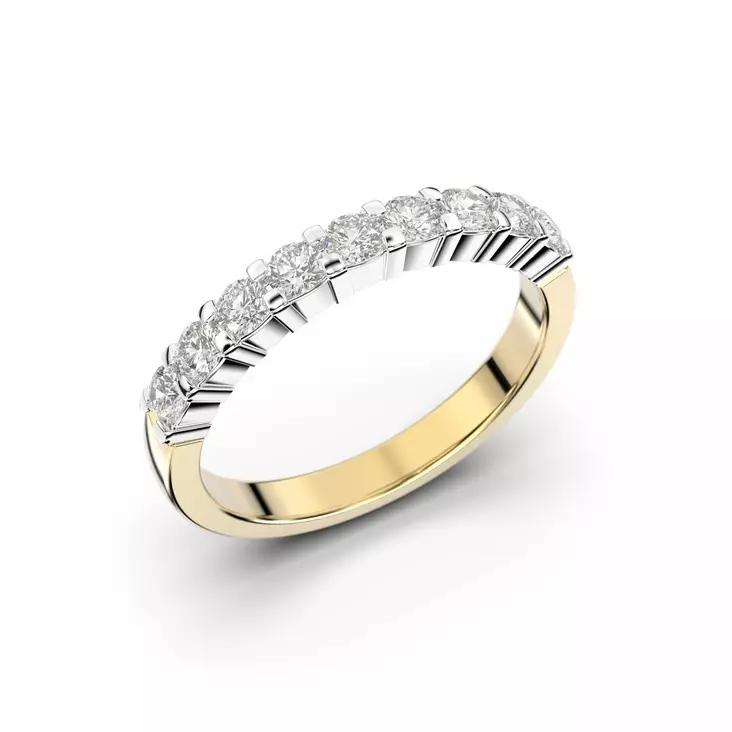 Festive timanttisormus Sophia 0,45 ct keltakulta - Sivukivisormukset - 14-351-045-KV-150 - 1