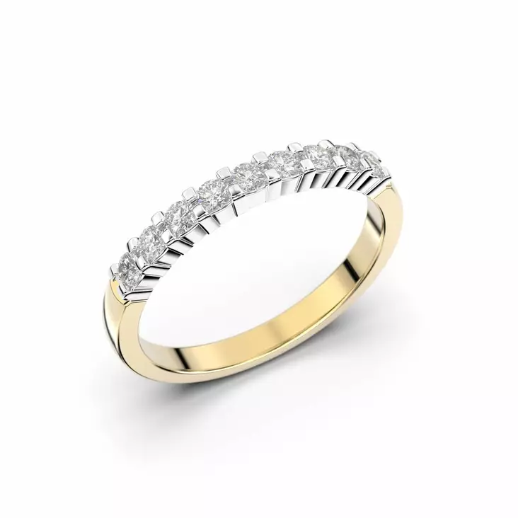 Festive timanttisormus Sophia keltakulta 0,27 ct - Rivitimanttisormukset - 14-355-027-KV-150 - 1