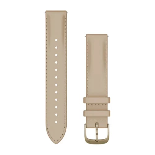Garmin Quick Release 18mm nahkaranneke vaalea hiekka 010-12932-60 - Garmin rannekkeet - 010-12932-60 - 1
