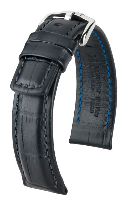 Hirsch Grand Duke nahkaranneke musta L - Nahkarannekkeet - 02528051-2-20 - 1