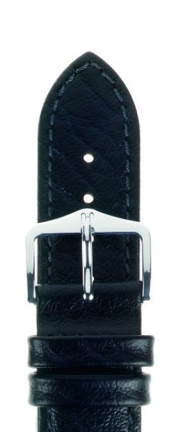 Hirsch Highland nahkaranneke musta L 30 mm - Kellon rannekkeet - 04302050-2-30 - 1