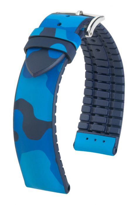 Hirsch John kellonranneke sininen L 20 mm - Kellon rannekkeet - 0928088080-2-20 - 1