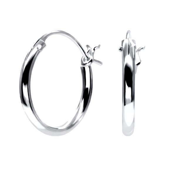 Hopeiset korvarenkaat 12 mm - Hopeakorut - HME470 - 1