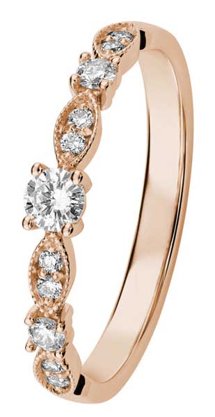 Kohinoor Clara timanttisormus 033-269P-23 - Sivukivisormukset - 033-269P-23-150 - 1