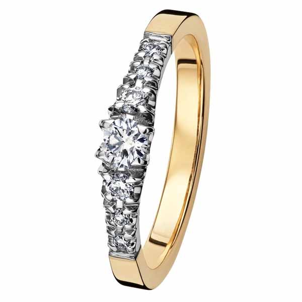 Kohinoor Cristal timanttisormus 033-244-24 - Sivukivisormukset - 033-244-24-150 - 1