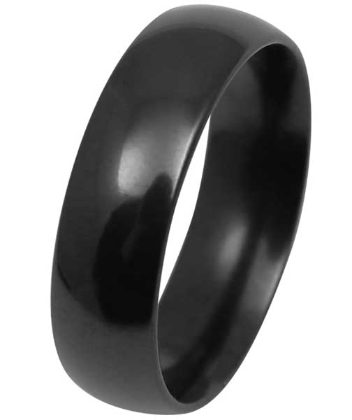 Kohinoor Duetto Black Edition kiiltävä musta kihlasormus 006-090 - Sormukset materiaaleittain - 006-090-160 - 1