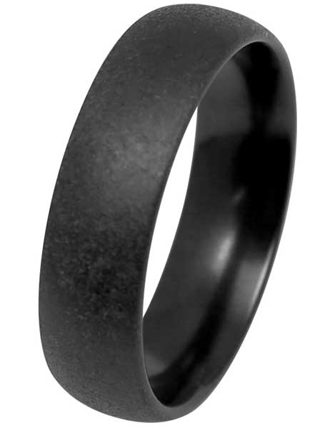 Kohinoor Duetto Black Edition mattamusta kihlasormus 006-091 - Sormukset materiaaleittain - 006-091-160 - 1