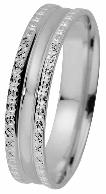 Kohinoor Essi kihlasormus valkokulta 4,5 mm 013-930V - Valkokultasormukset - 013-930V-150 - 1
