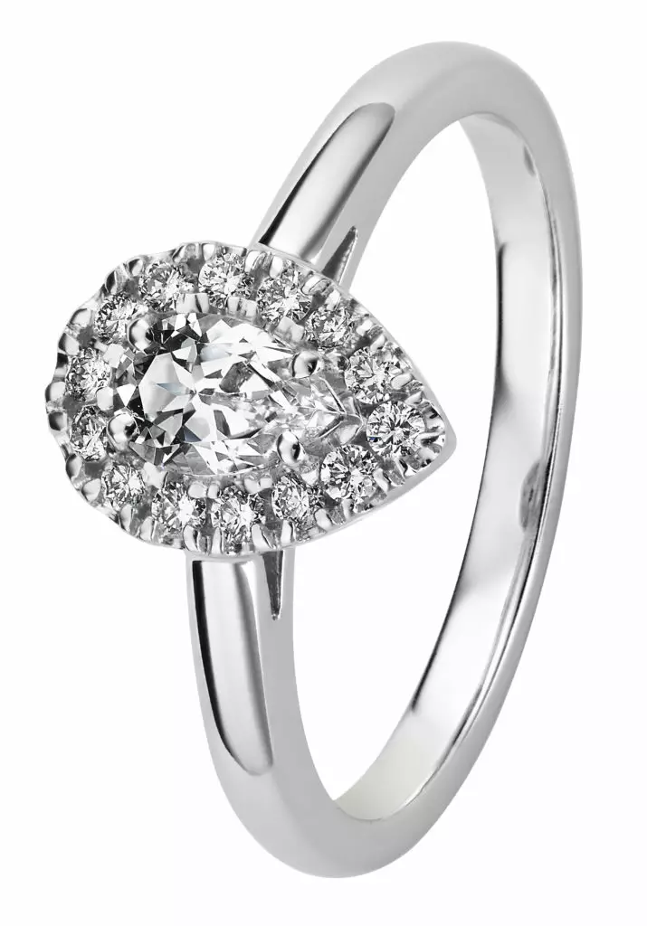 Kohinoor Garda timanttisormus 033-420V-14 - Halosormukset - 033-420V-14-150 - 1