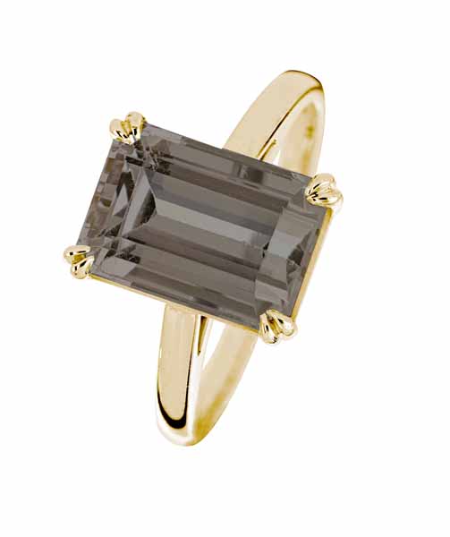 Kohinoor Juno kultasormus savukvartsi 983A-617SA - Solitaire sormukset - 983A-617SA-150 - 1