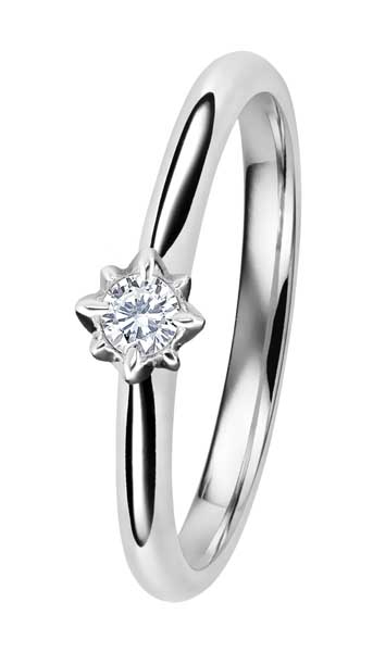 Kohinoor Rosa timanttisormus 033-260V-12 - Solitaire sormukset - 033-260V-12-150 - 1