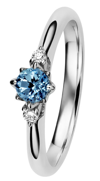 Kohinoor Rosa timanttisormus 033-261V-04 - Sivukivisormukset - 033-261V-04-160 - 1