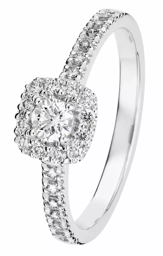 Kohinoor Valerie timanttisormus 033-263V-44 - Halosormukset - 033-263v-44-150 - 1