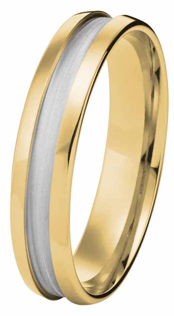 Kohinoor kihlasormus keltakulta 4 mm 003-011 - Keltakultasormukset - 003-011-150 - 1