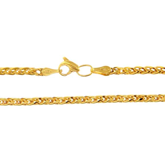 Kultainen kaulaketju vehnä, 9K, 2 mm - Kultakorut - HMW060-9-50 - 1