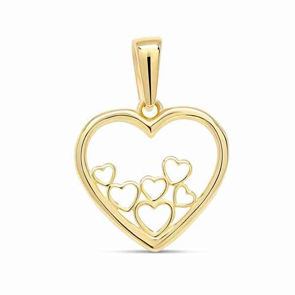 Kultainen sydänriipus P-8100 - Kultakorut - P-8100 - 1