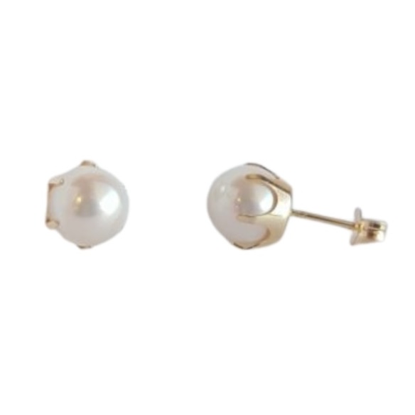 Kultaiset helmikorvakorut 7 mm 7212070000 - Helmikorut - 7212070000 - 1