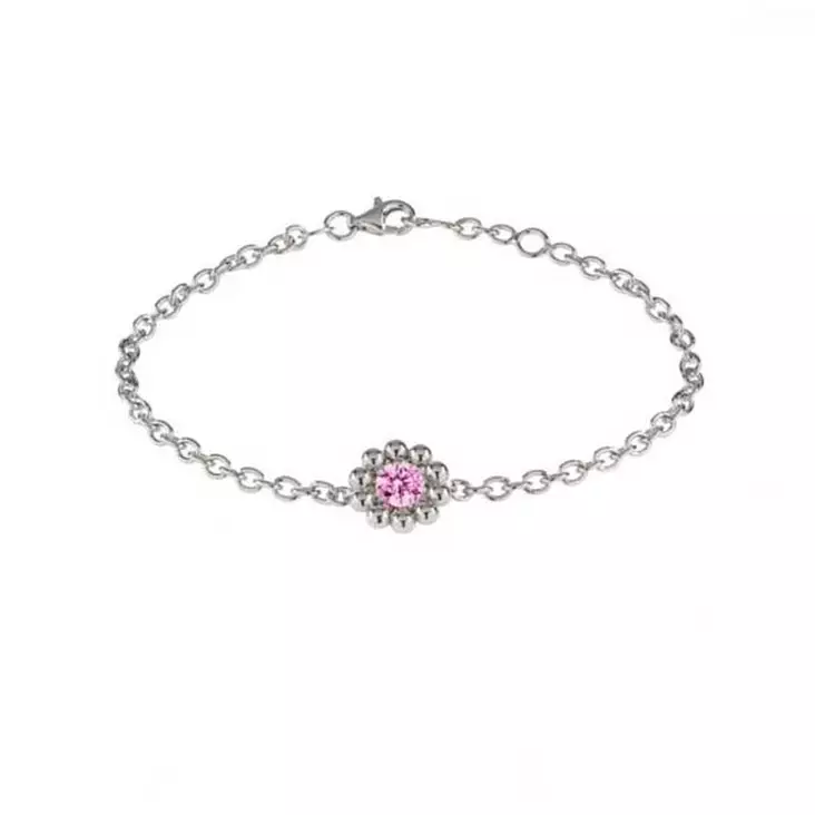 Lumoava Daisy rannekoru pinkki L53228150000 - Hopeakorut - L53228150000 - 1