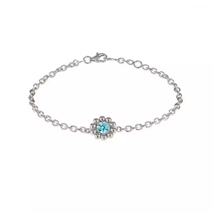 Lumoava Daisy rannekoru sininen L53228140000 - Hopeakorut - L53228140000 - 1