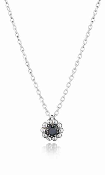 Lumoava Daisy riipus musta pieni - Hopeakorut - L56248160400 - 1