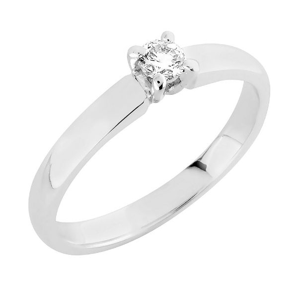 Sandberg Aamukaste Timanttisormus 0,10 ct V-234 - Solitaire sormukset - V-234w-010 - 1