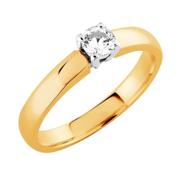Sandberg Aamukaste Timanttisormus 0,23 ct V-236 - Solitaire sormukset - V-236-023-18-150 - 1