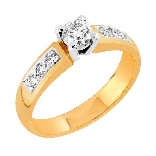 Sandberg Aamukaste timanttisormus 0,42 ct V-238-7 - Sivukivisormukset - V-238-7 - 1