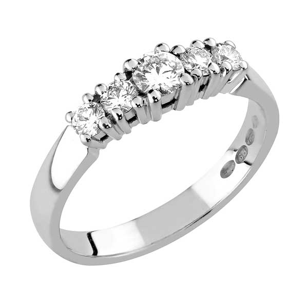 Sandberg Aamukaste Timanttisormus 0,43 ct V-145w - Sivukivisormukset - V-145w-18K-150 - 1