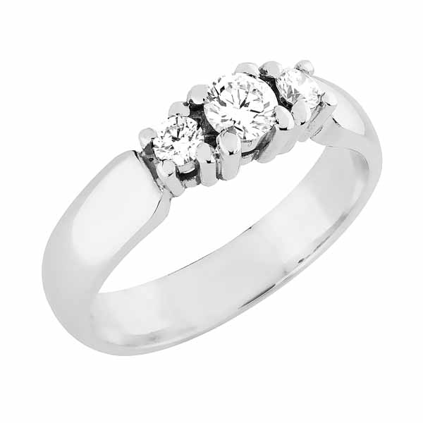 Sandberg Aamukaste timanttisormus 0,34 ct V-33w - Sivukivisormukset - V-33w-18K-150 - 1