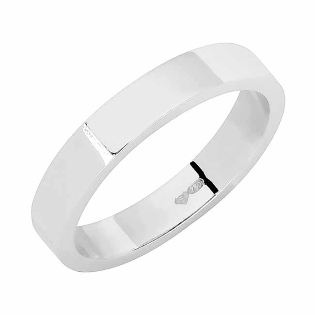 Sandberg Aamurusko kihlasormus 4 mm E-140w - Valkokultasormukset - E-140w-14K-160 - 1