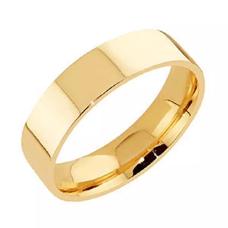 Sandberg Aamurusko kihlasormus 6 mm E-265 - Keltakultasormukset - E-265-150 - 1