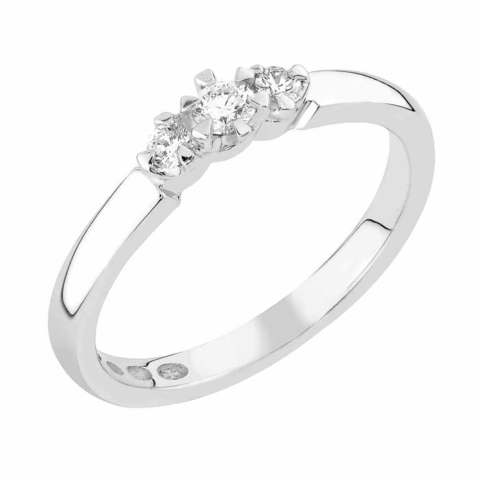 Sandberg Aurinkotuuli Timanttisormus V-408w - Sivukivisormukset - V-408w-150 - 1