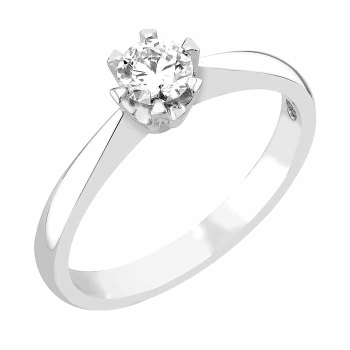 Sandberg K-2Bw Toivomuslähde 0,30ct H-vs - Solitaire sormukset - K-2Bw-030-GIA-170 - 1