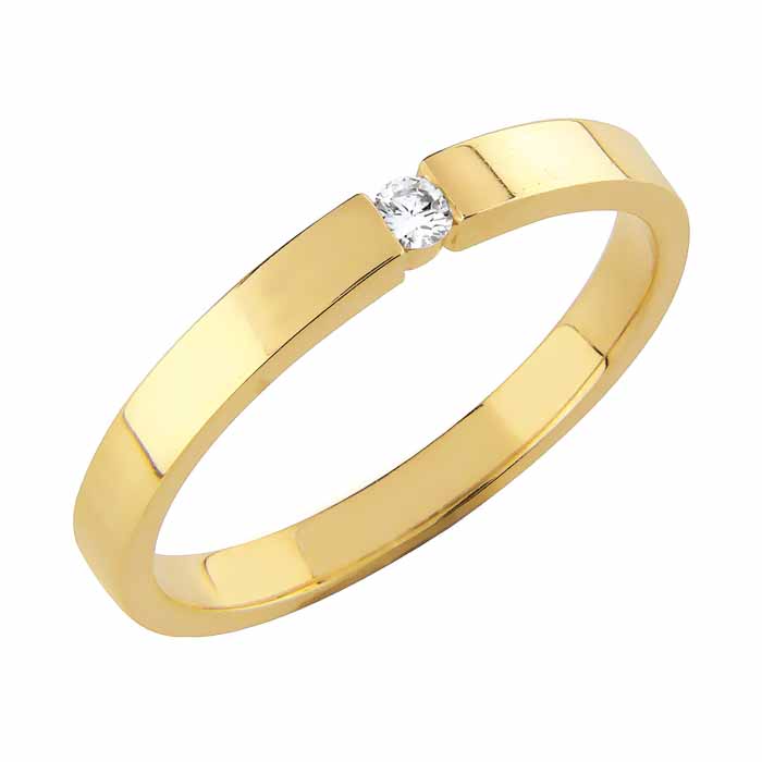 Sandberg Kallioranta timanttisormus 0,04 ct V-22 - Solitaire sormukset - V-22 - 1