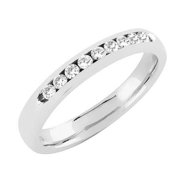 Sandberg Kassiopeia Timanttisormus M-48w 0,18 ct - Rivitimanttisormukset - M-48w-150 - 1