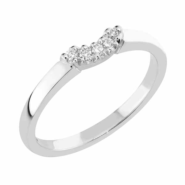 Sandberg Kuunsäde timanttisormus 0,06ct V-100w - Muut timanttisormukset - V-100w-150 - 1