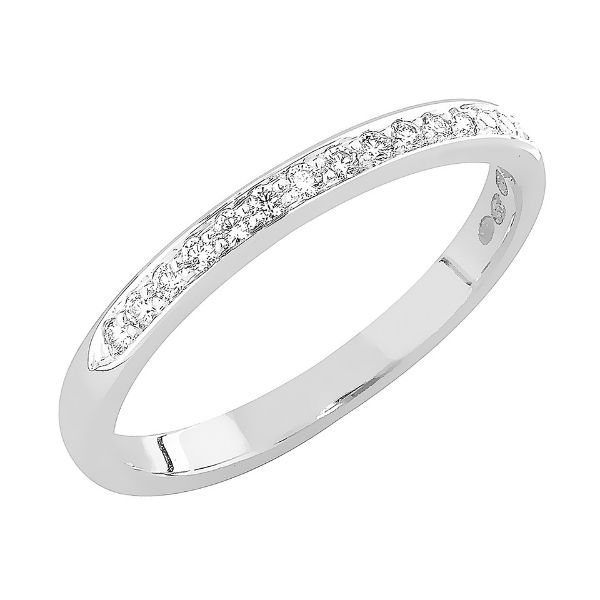 Sandberg Kuunsäde timanttisormus 0,12ct V-9w - Valkokultasormukset - V-9w-150 - 2